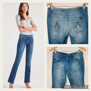 7 For All Mankind A Pocket Mid Rise Bootcut Jeans Size 28